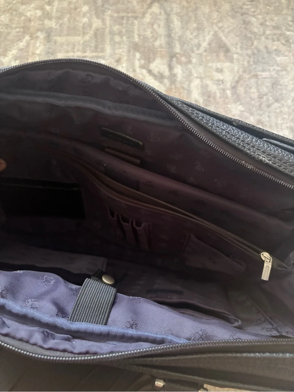 Brooks Brothers Black Leather Briefcase